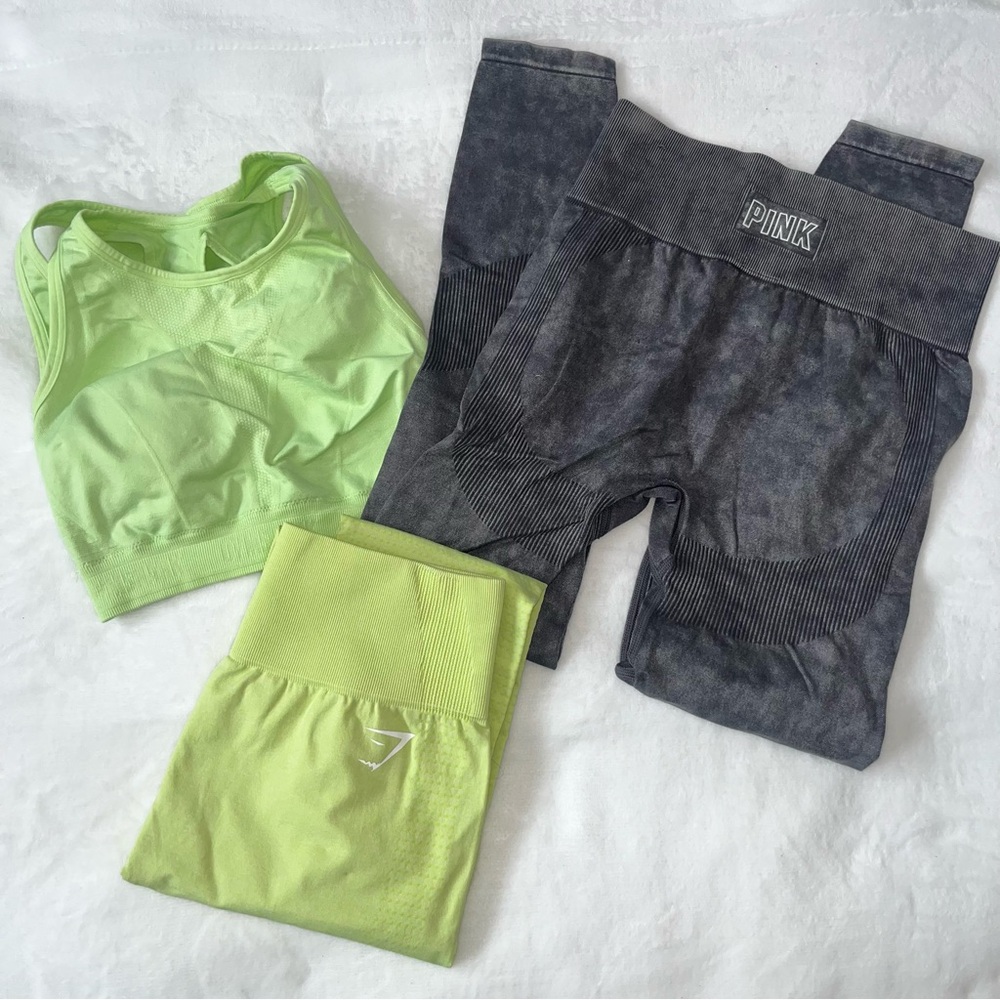 BUNDLE 3 ITEMS GYMSHARK & PINK